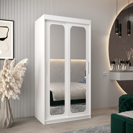 Uppsala T3 Sliding Door Wardrobe 100cm