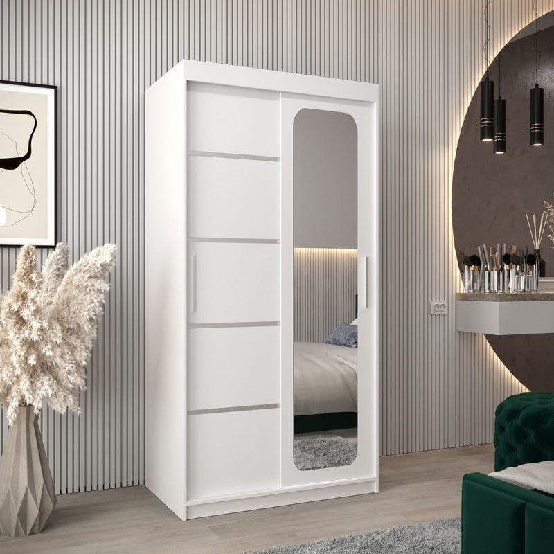 Uppsala V2 Sliding Door Wardrobe 100cm