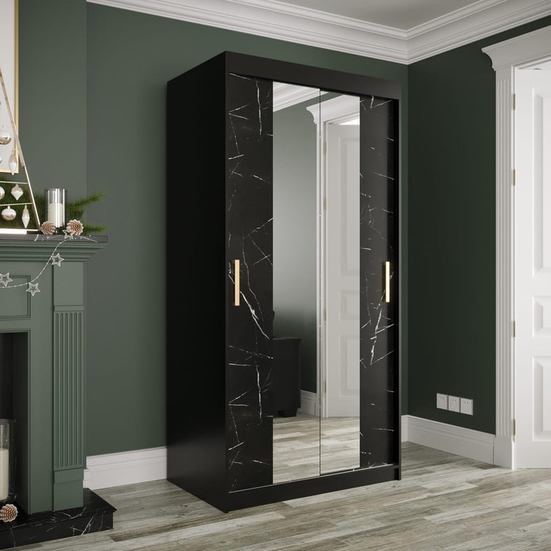 Geneva T1 Sliding Door Wardrobe 100cm