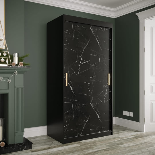 Geneva T Sliding Door Wardrobe 100cm