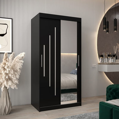 York II Sliding Door Wardrobe 100cm