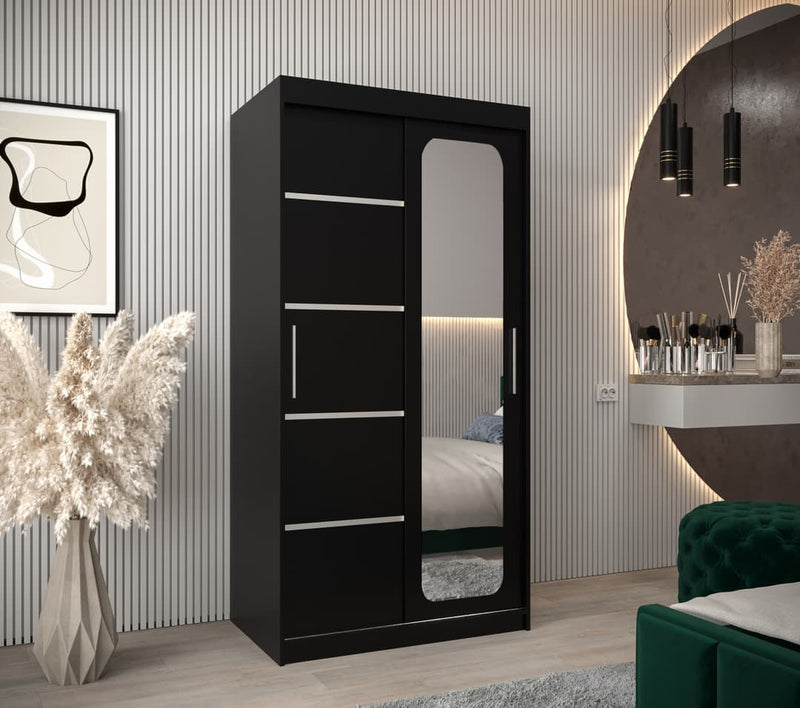 Uppsala V2 Sliding Door Wardrobe 100cm