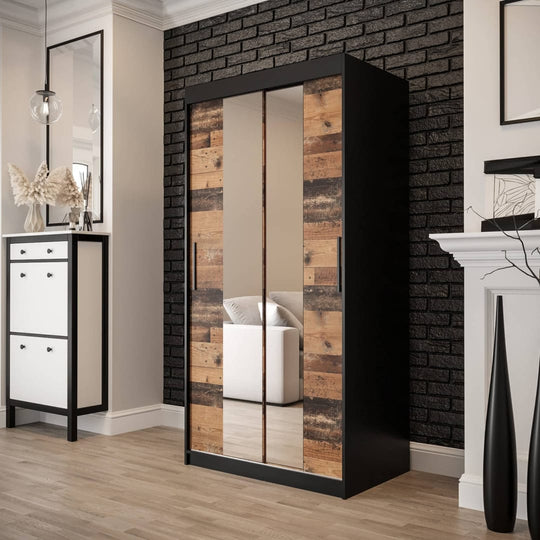 Tilburg I Sliding Door Wardrobe 100cm