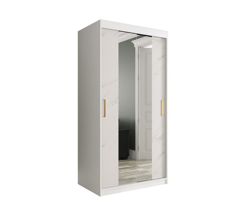 Geneva T1 Sliding Door Wardrobe 100cm