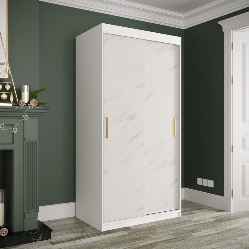 Geneva T Sliding Door Wardrobe 100cm