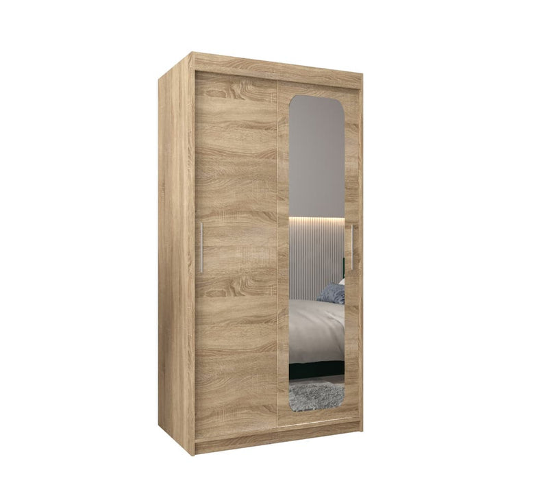 Uppsala T2 Sliding Door Wardrobe 100cm