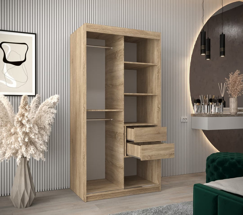 Seville Sliding Door Wardrobe 100cm