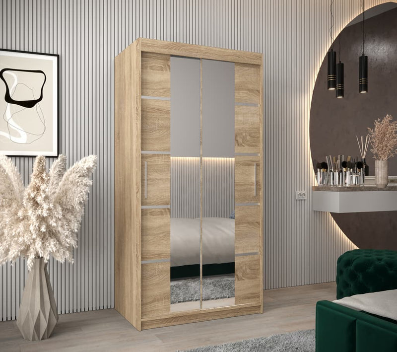 Verona 04 Sliding Door Wardrobe 100cm