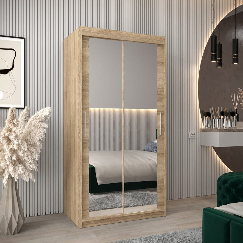 Tokyo III Sliding Door Wardrobe 100cm