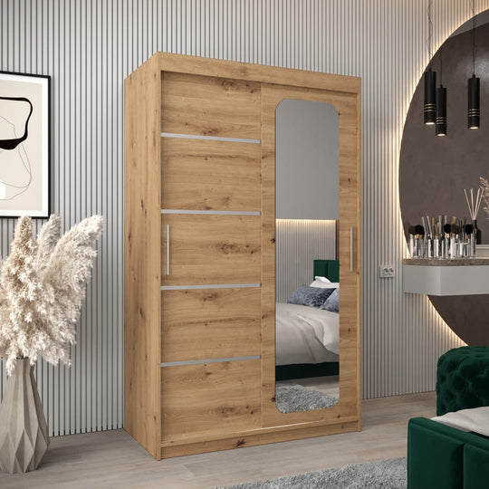 Uppsala V2 Sliding Door Wardrobe 120cm