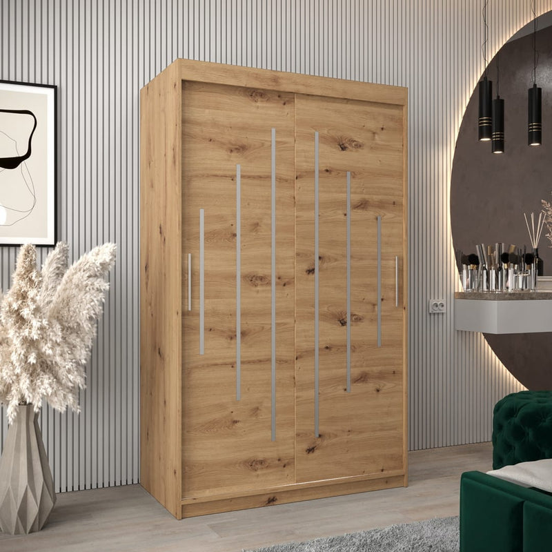 York Sliding Door Wardrobe 120cm