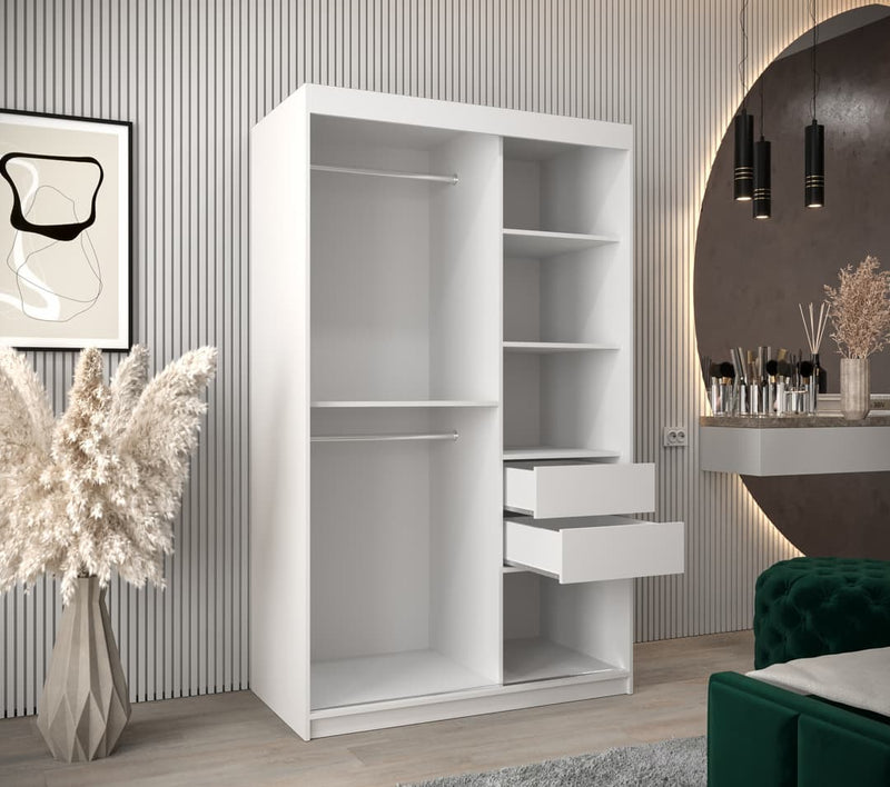 Uppsala V2 Sliding Door Wardrobe 120cm