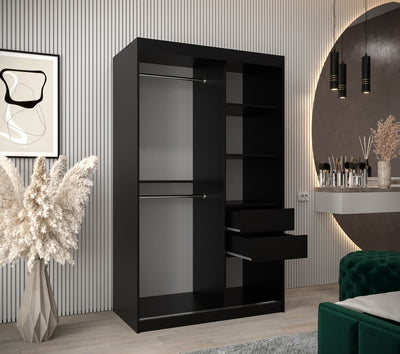 Flutes III Sliding Door Wardrobe 120cm