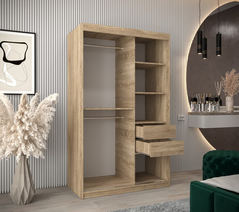 Verona 02 Sliding Door Wardrobe 120cm