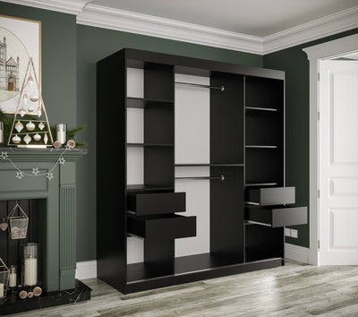 Geneva T Sliding Door Wardrobe 180cm