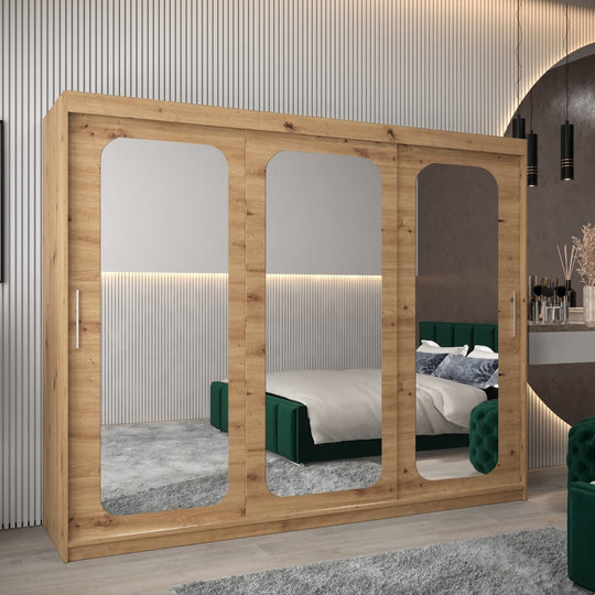 Uppsala T3 Sliding Door Wardrobe 250cm