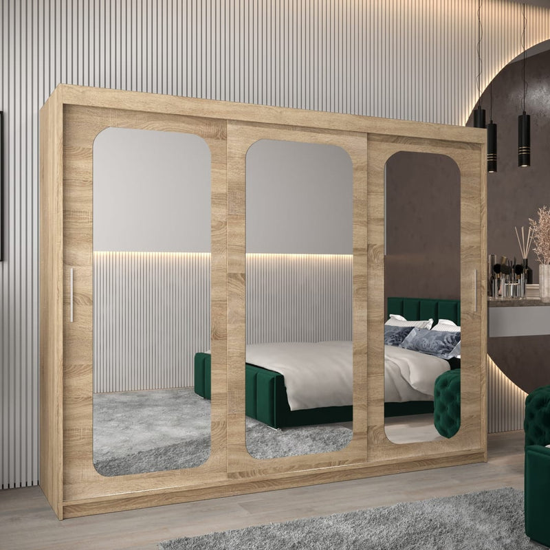 Uppsala T3 Sliding Door Wardrobe 250cm