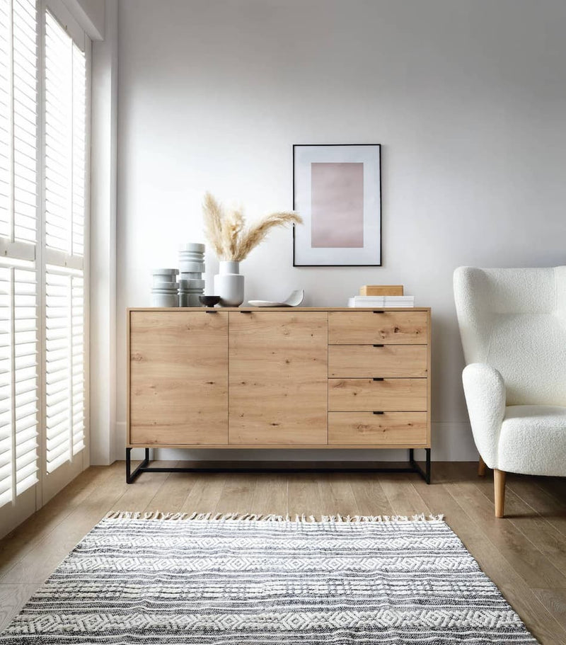 Amber Large Sideboard Cabinet 153cm - Lifestyle Image