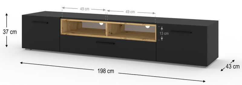 Anette TV Cabinet 198cm