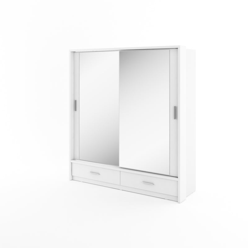 Arti 24 - 2 Sliding Door Wardrobe 200cm [White] - White Background