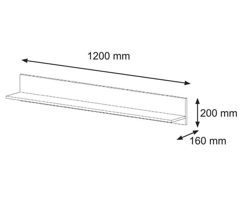 Aura Floating Shelf 120cm