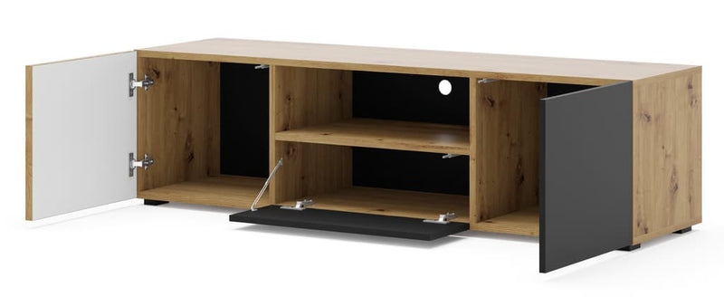 Auris TV Cabinet 150cm [Oak] - Interior Image