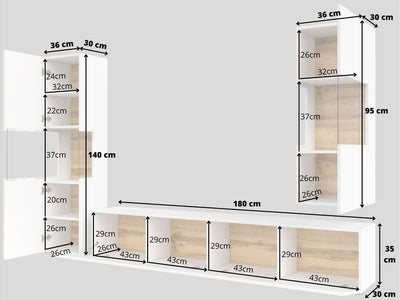 Ava 10 Entertainment Unit For TVs Up To 58"