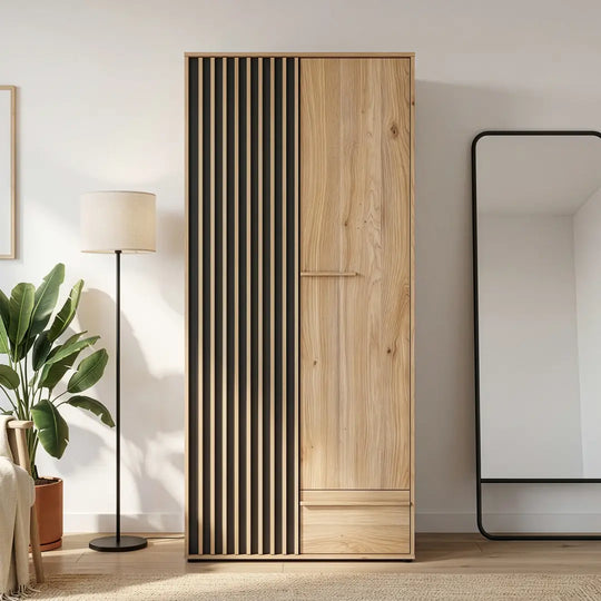 Arank Hinged Door Wardrobe 93cm