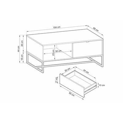 Amber Coffee Table 104cm