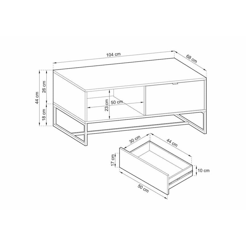 Amber Coffee Table 104cm