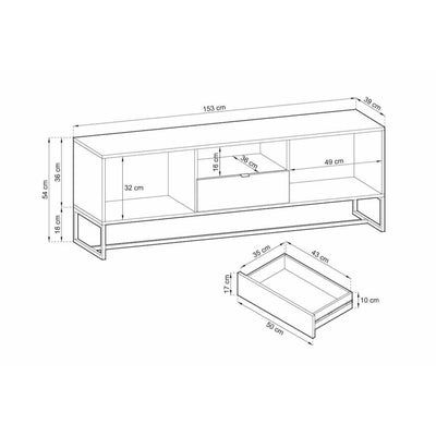 Amber TV Cabinet 153cm