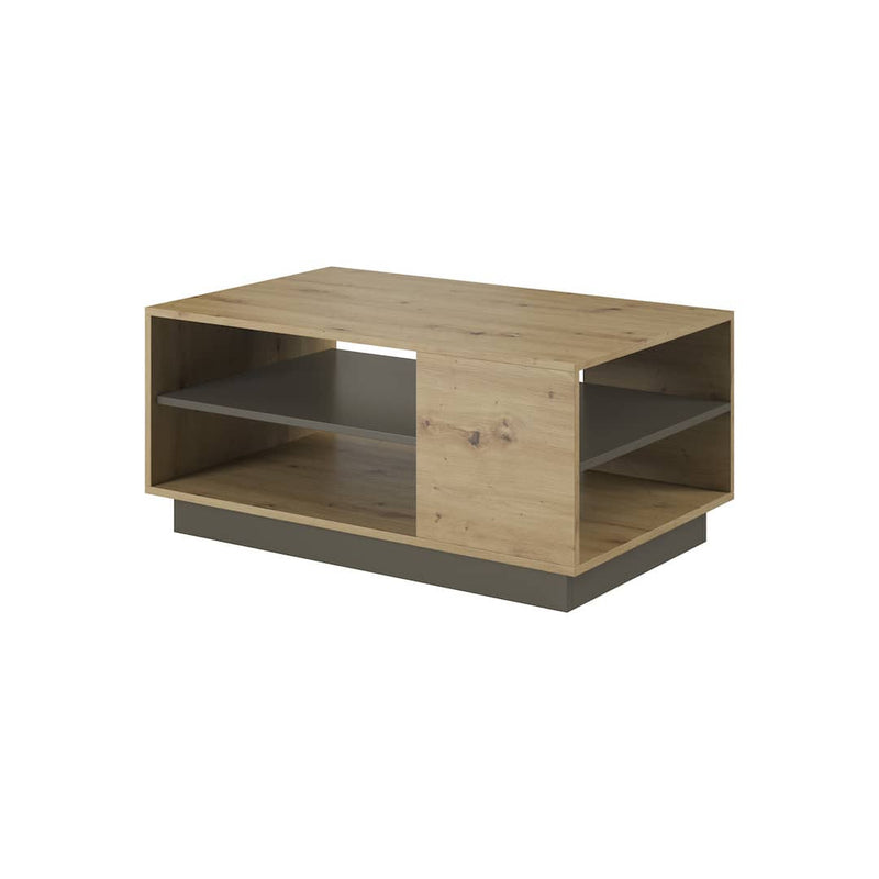 Arco Coffee Table 100cm [Oak Artisan] - White Background