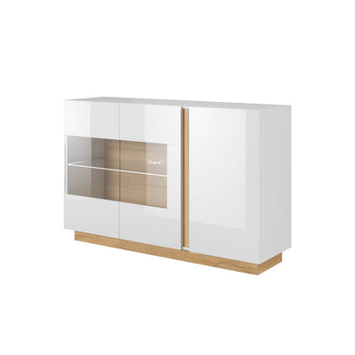 Arco Display Cabinet 139cm [White] - White Background