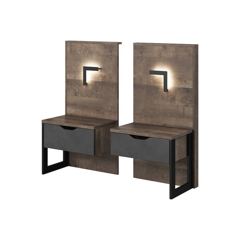 Arden Bedside Tables 52cm [Set Of Two] - White Background