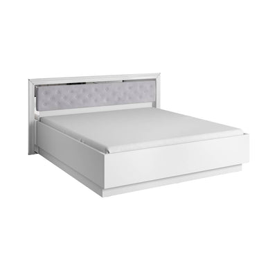 Arno Bed Frame [EU Super King] [White] - White Background