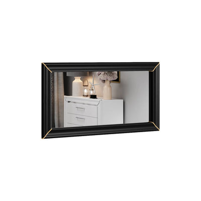 Arno Wall Mirror 120cm [Black] - White Background