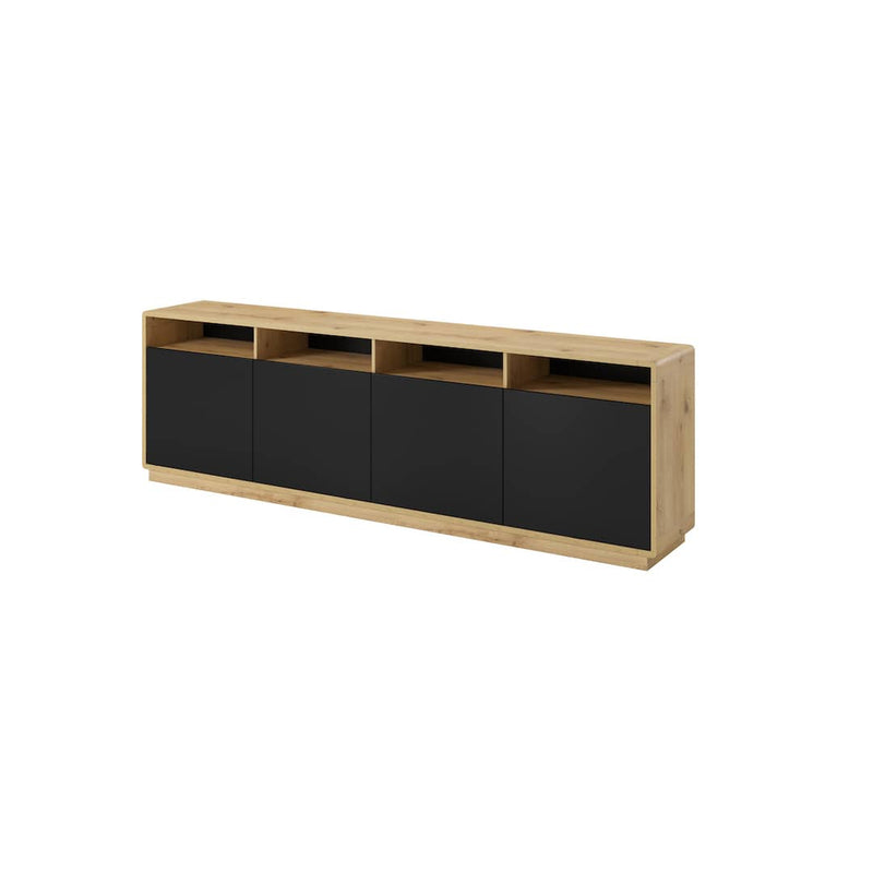 Aston 25 Sideboard Cabinet 238cm [Black] - White Background