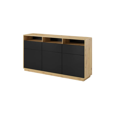 Aston 26 Sideboard Cabinet 180cm [Black] - White Background