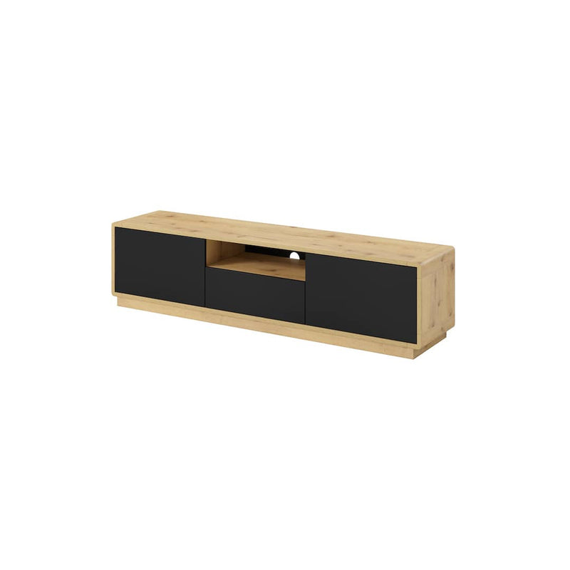 Aston 39 TV Cabinet 180cm [Black] - White Background