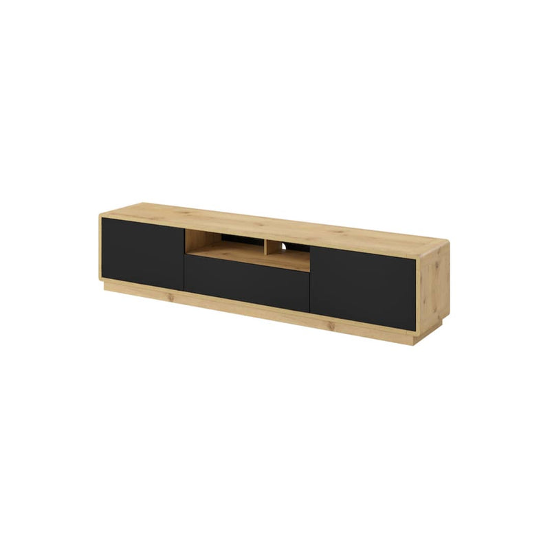 Aston 40 TV Cabinet 200cm [Black] - White Background