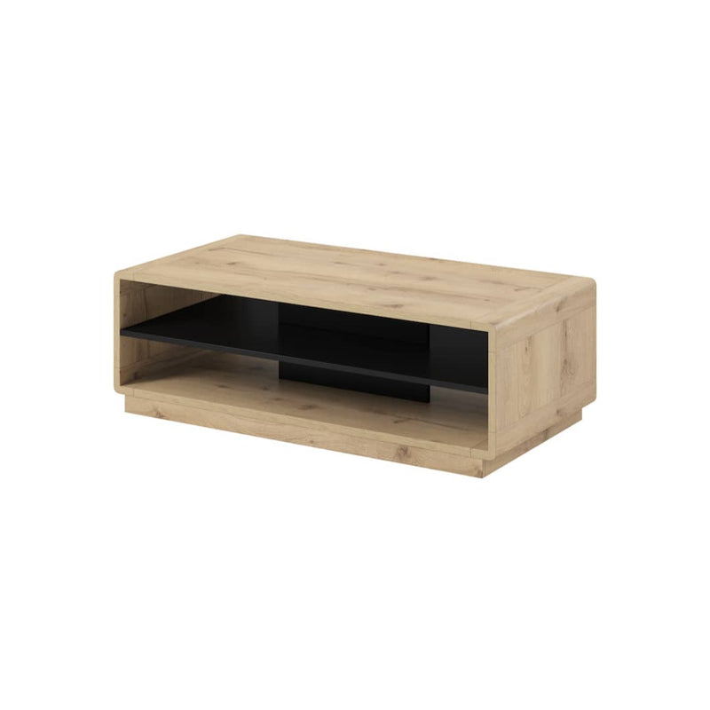 Aston 99 Coffee Table 120cm [Oak] - White Background