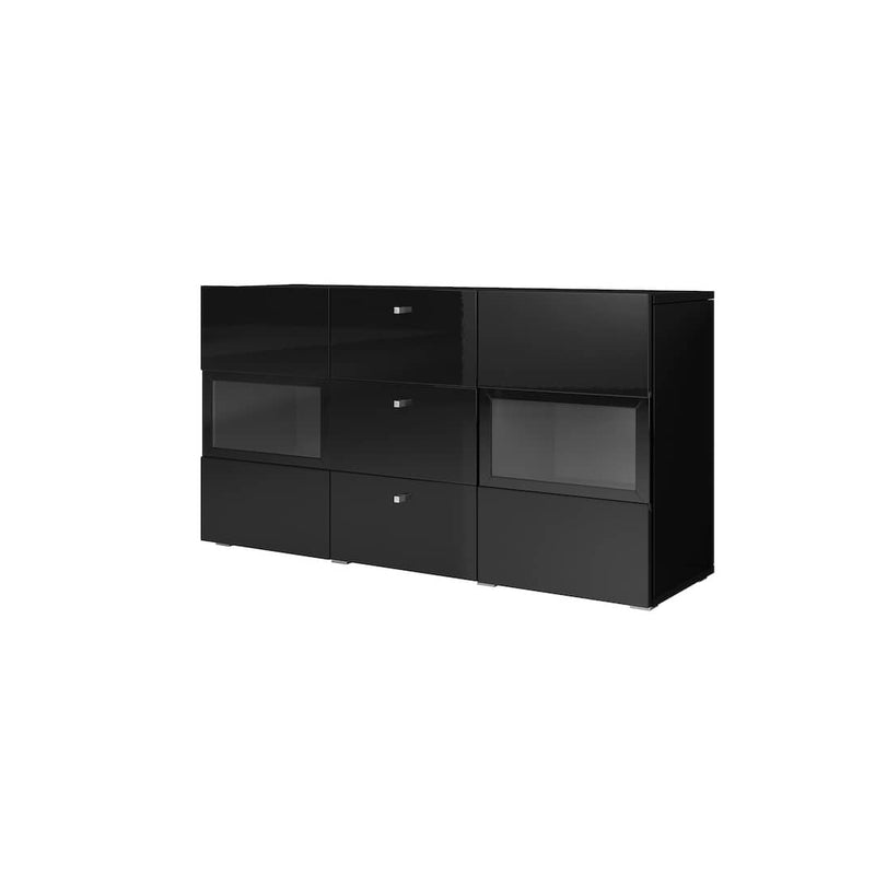 Athens 26 Sideboard Cabinet 132cm [Black] - White Background