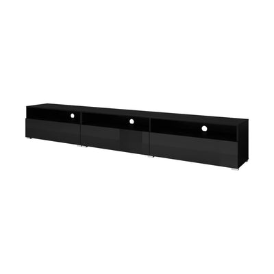 Athens 40 TV Cabinet 270cm [Black] - White Background