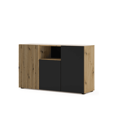 Auris Sideboard Cabinet 135cm [Oak] - White Background
