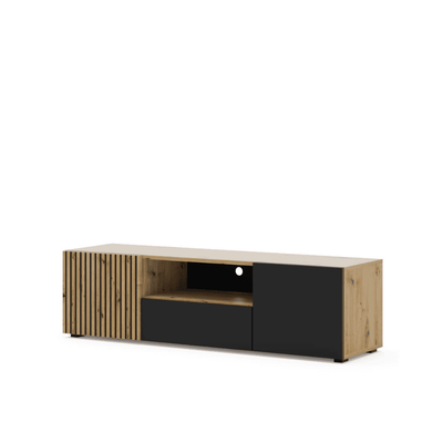 Auris TV Cabinet 150cm [Oak] - White Background