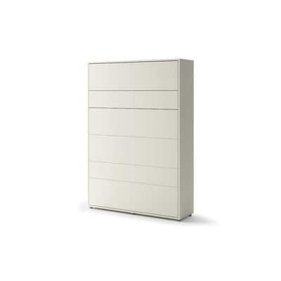 BC-01 Vertical Wall Bed Concept 140cm With Storage Cabinets and LED