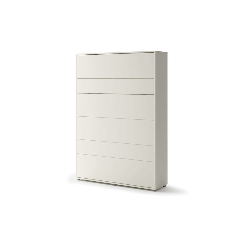 BC-01 Vertical Wall Bed Concept 140cm With Storage Cabinets and LED