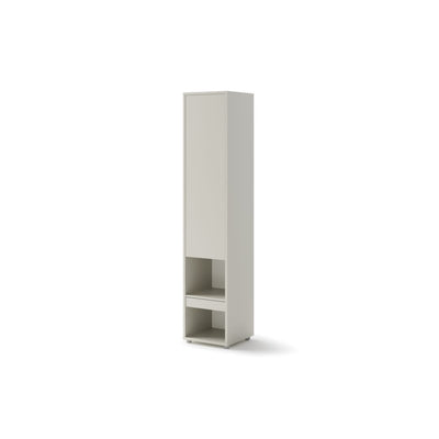 BC-01 Vertical Wall Bed Concept 140cm With Storage Cabinets and LED