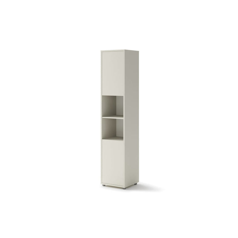 BC-01 Vertical Wall Bed Concept 140cm With Storage Cabinets and LED