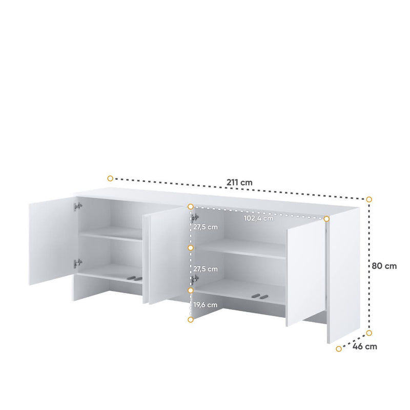 BC-10 Over Bed Unit for Horizontal Wall Bed Concept 120cm